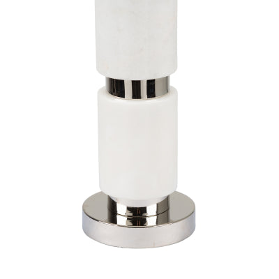 White & Grey Marble Table Lamp